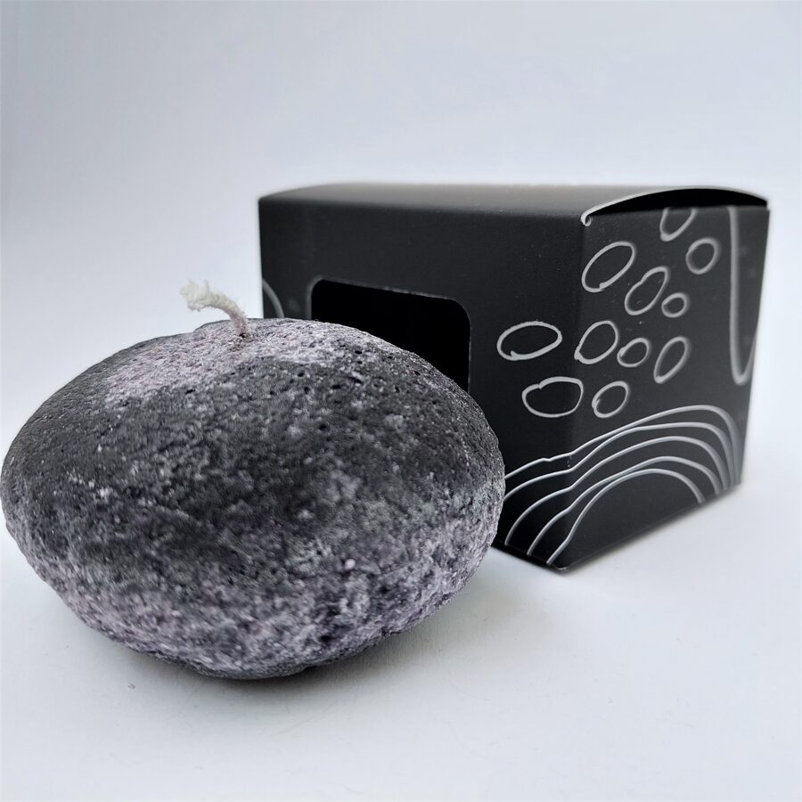 Small stone candles in box