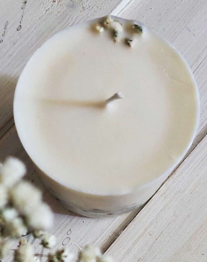 Soy wax candle with lemongrass aroma - S size