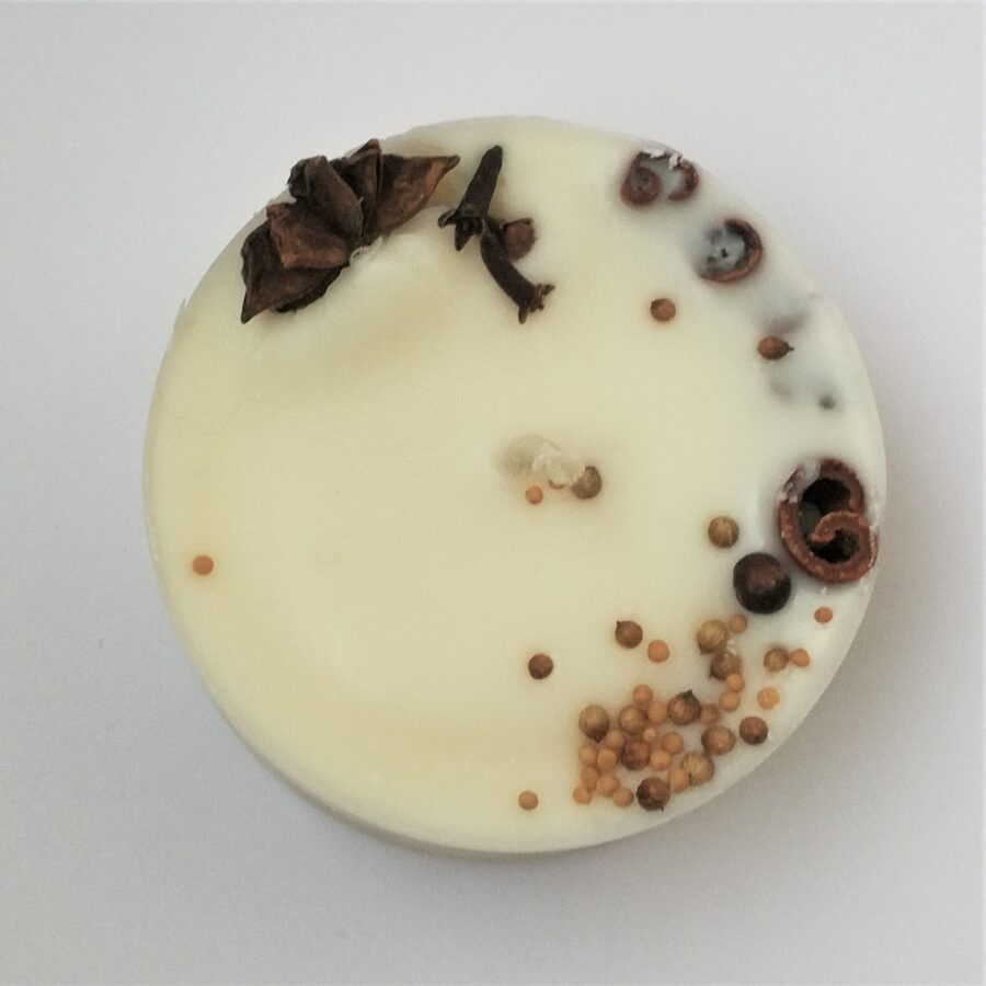 Soy wax candle with Christmas spices and aroma  - S size